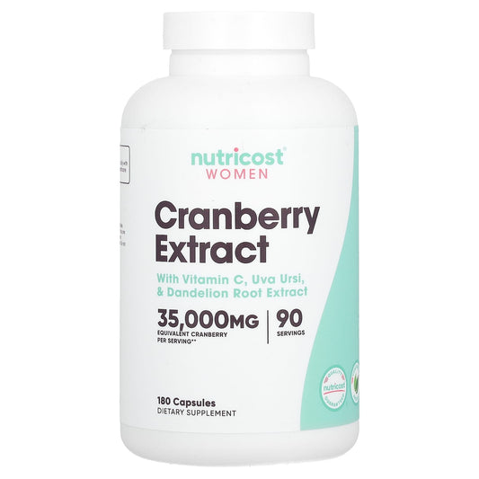 Nutricost, Women, Cranberry Extract, 180 Capsules - Image 1