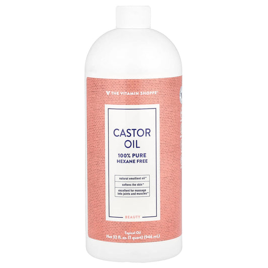 The Vitamin Shoppe, Castor Oil, 32 fl oz (946 ml) - Image 1
