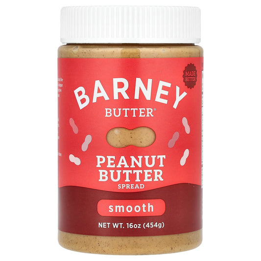 Barney Butter Smooth Peanut Butter Spread, 16 oz, Non-GMO, Vegan - Image 1