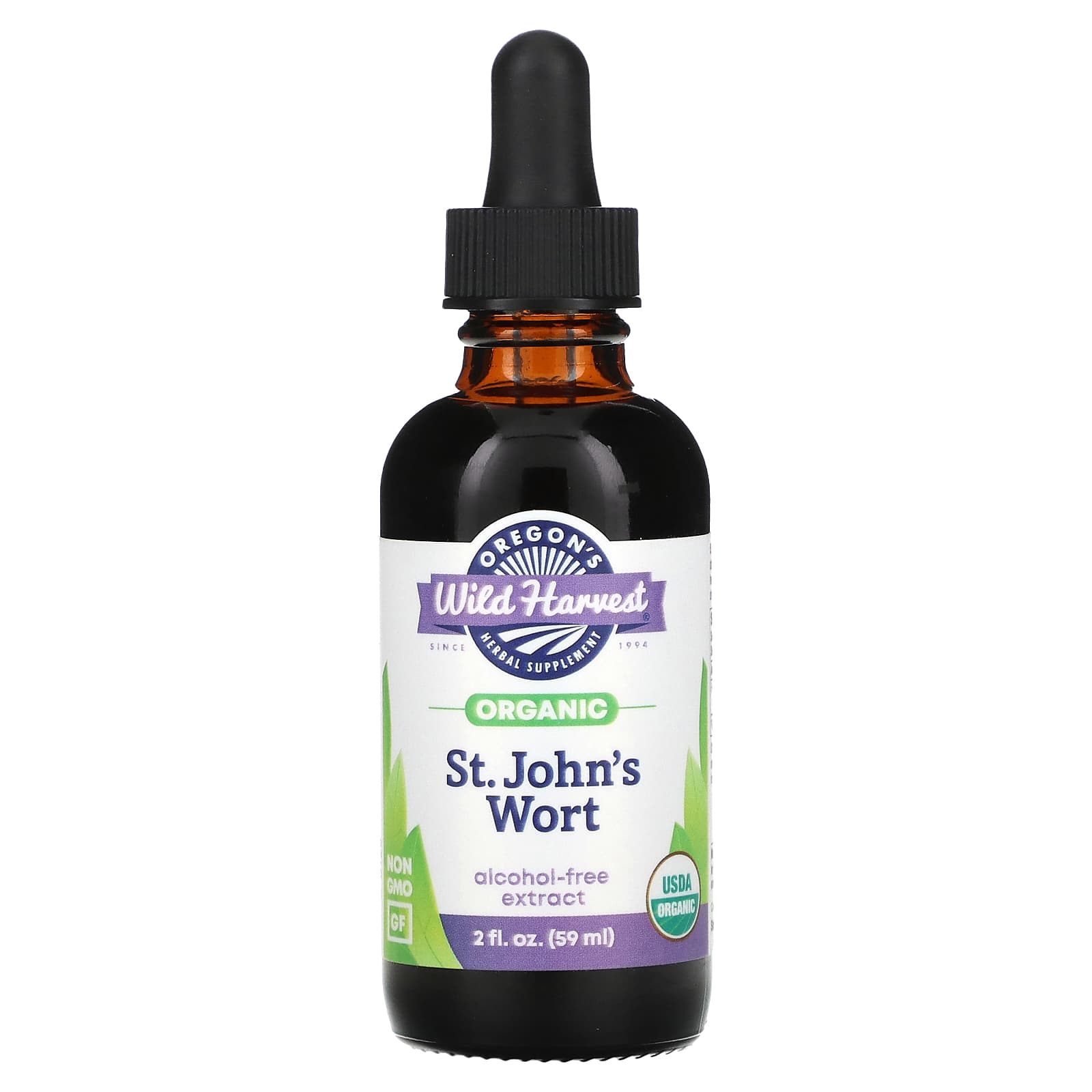 Oregon's Wild Harvest, Organic St. John's Wort, 2 fl oz (59 ml) (1,000 mg per Serving) - Image 1