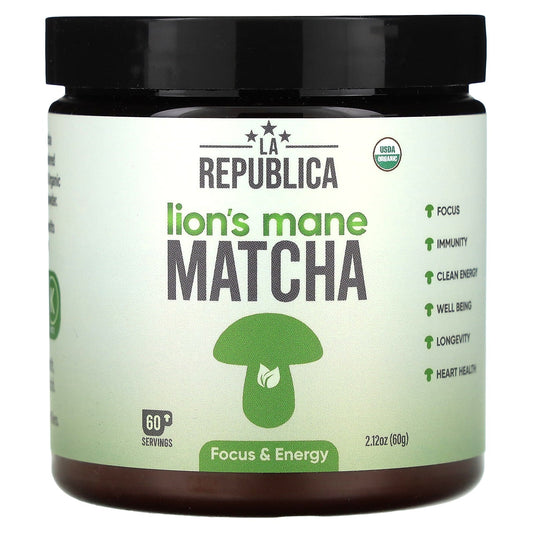LA Republica, Lion's Mane Matcha, 2.12 oz (60 g) - Image 1