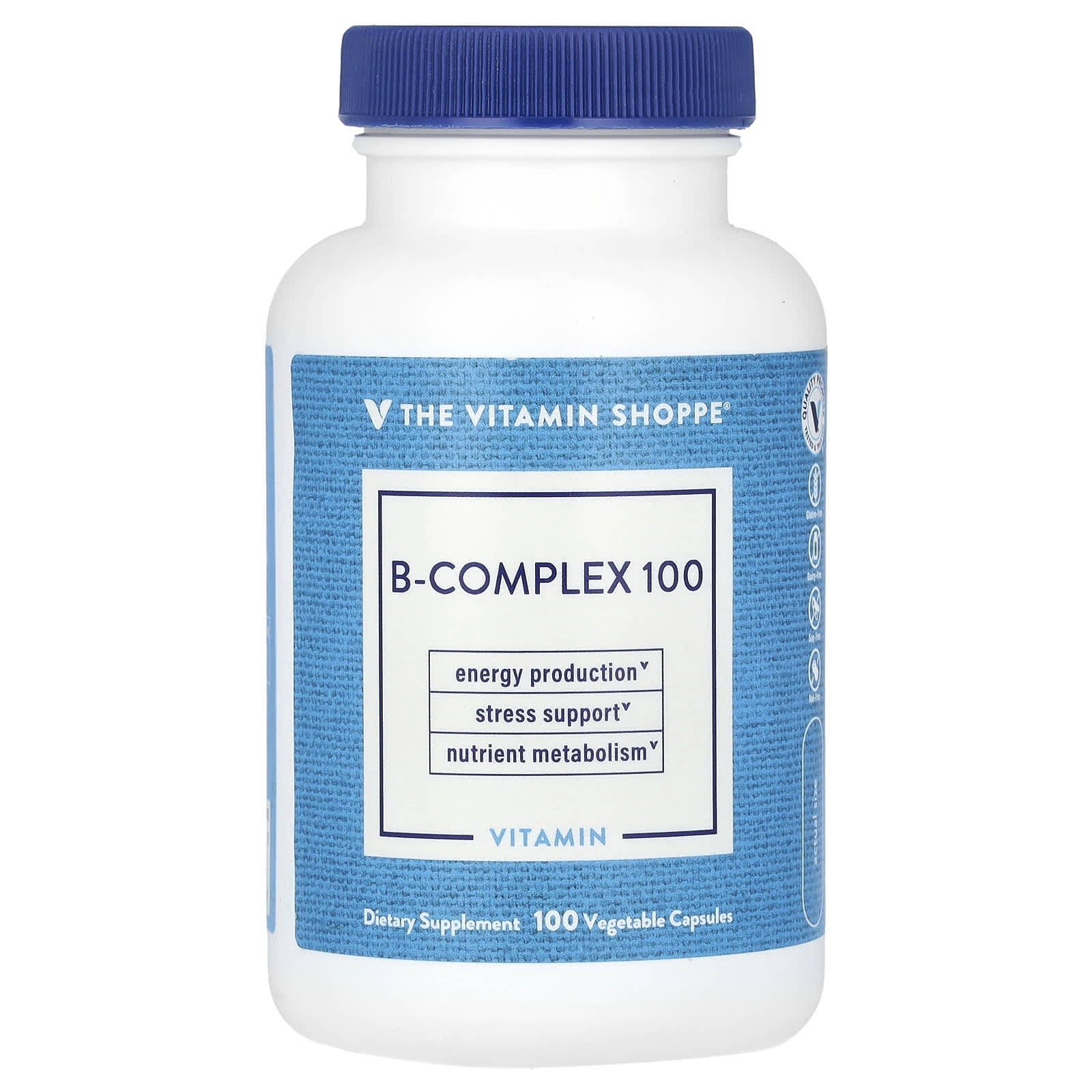 The Vitamin Shoppe, B-Complex 100, 100 Vegetable Capsules - Image 1