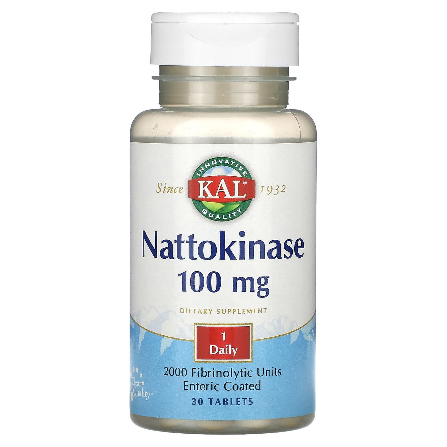 KAL, Nattokinase, 100 mg, 30 Tablets - Image 1