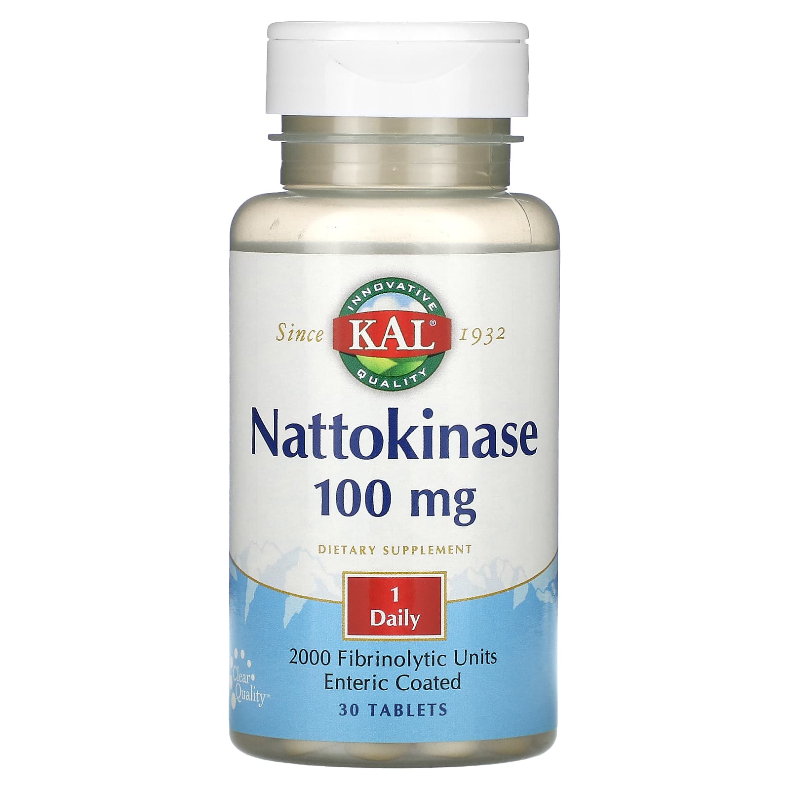 KAL, Nattokinase, 100 mg, 30 Tablets - Image 1