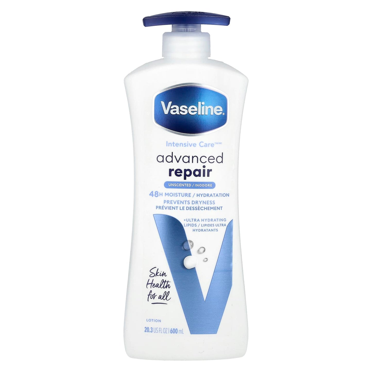 Vaseline, Intensive Care™, Advanced Repair Lotion, Unscented , 20.3 fl oz (600 ml) - Image 1