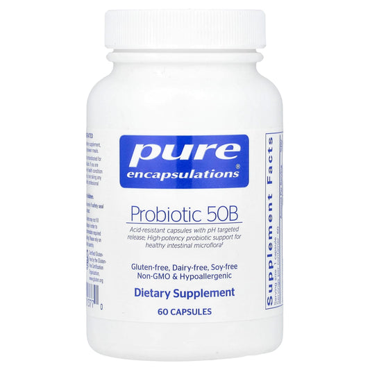 Pure Encapsulations, Probiotic 50B, 60 Capsules - Image 1