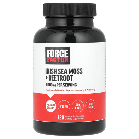 Boost Immunity with Force Factor Irish Sea Moss & Beetroot Capsules - Image 1