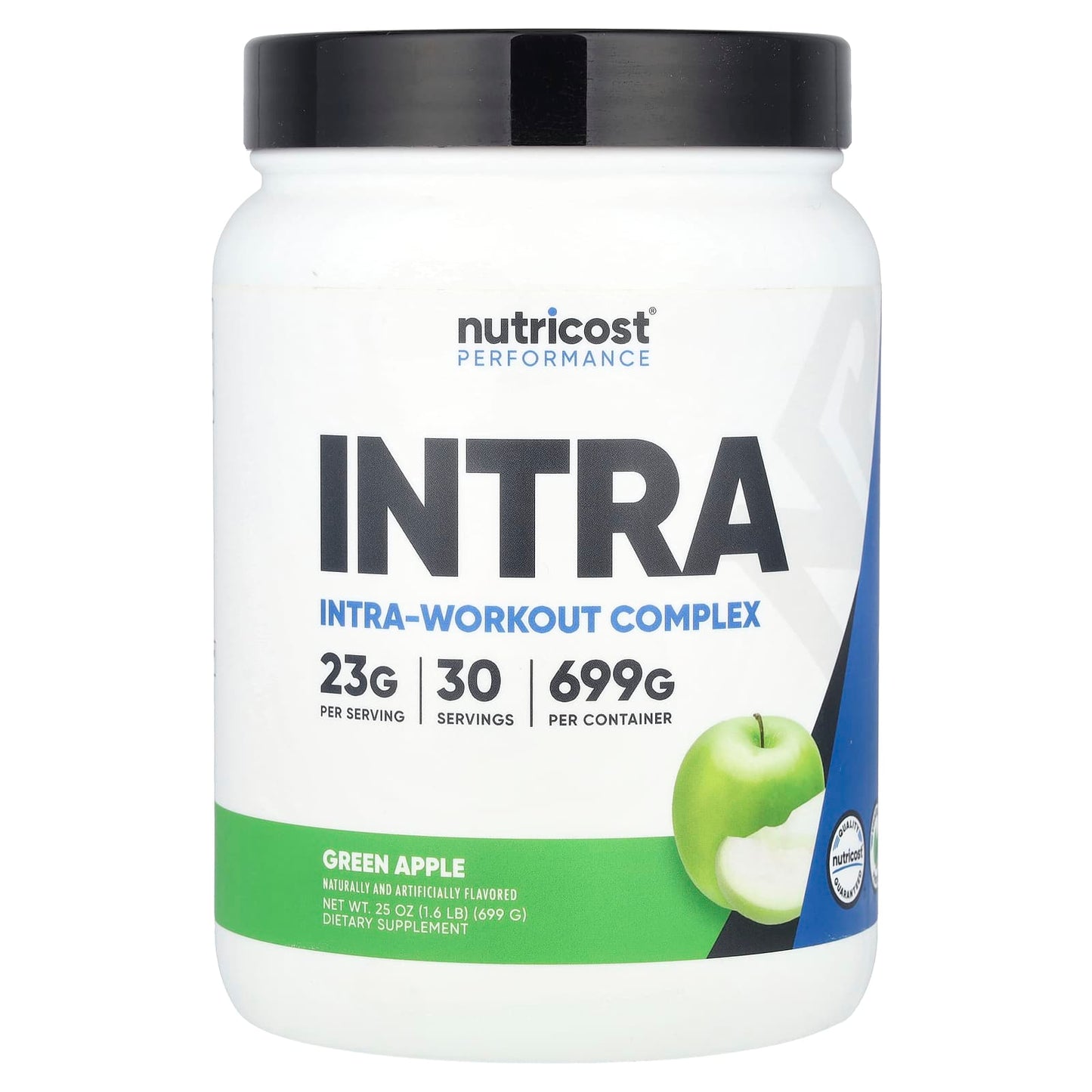 Nutricost, Performance, Intra-Workout Complex, Green Apple, 1.6 lb (699 g) - Image 1