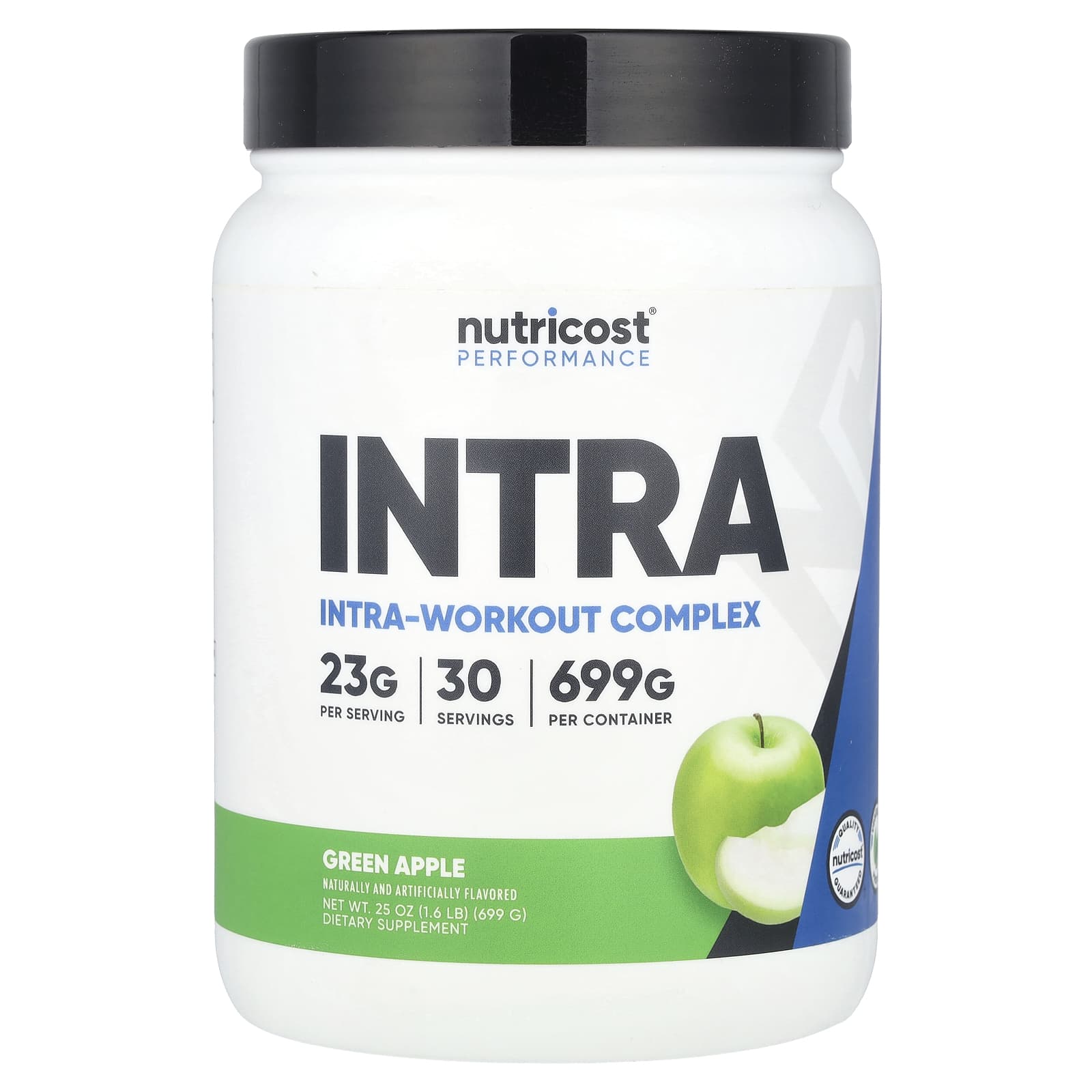Nutricost, Performance, Intra-Workout Complex, Green Apple, 1.6 lb (699 g) - Image 1