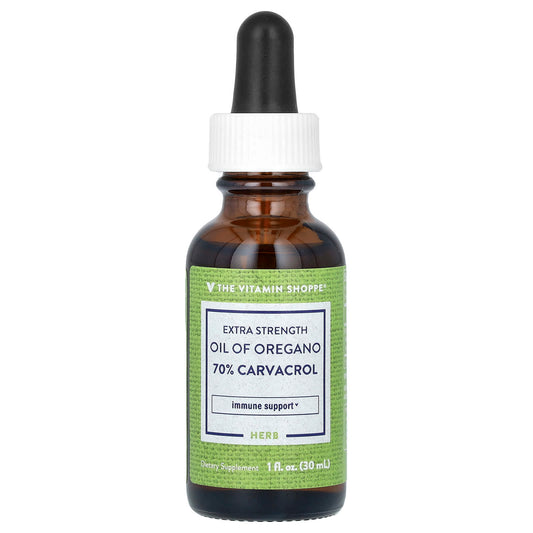 The Vitamin Shoppe, Extra Strength, Oil of Oregano, 1 fl oz (30 ml) (21 mg per Serving) - Image 1