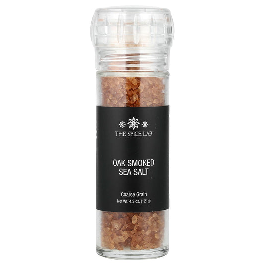 The Spice Lab, Oak Smoked Sea Salt Grinder, 4.3 oz (121 g) - Image 1