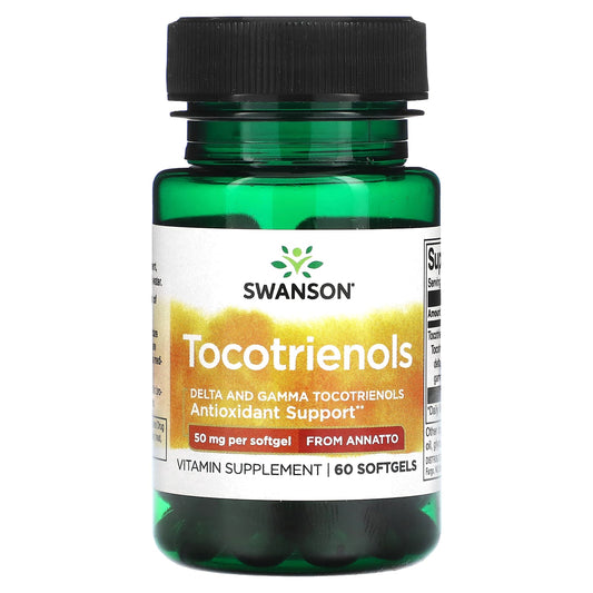Swanson, Tocotrienols, 50 mg, 60 Softgels - Image 1