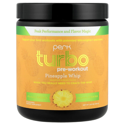 Perk Energy, Turbo, Pre-Workout, Pineapple Whip, 10.9 oz (304 g) - Image 1