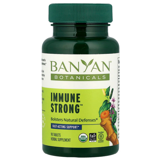 Banyan Botanicals Immune Strong USDA Organic 90 Tablets - Image 1