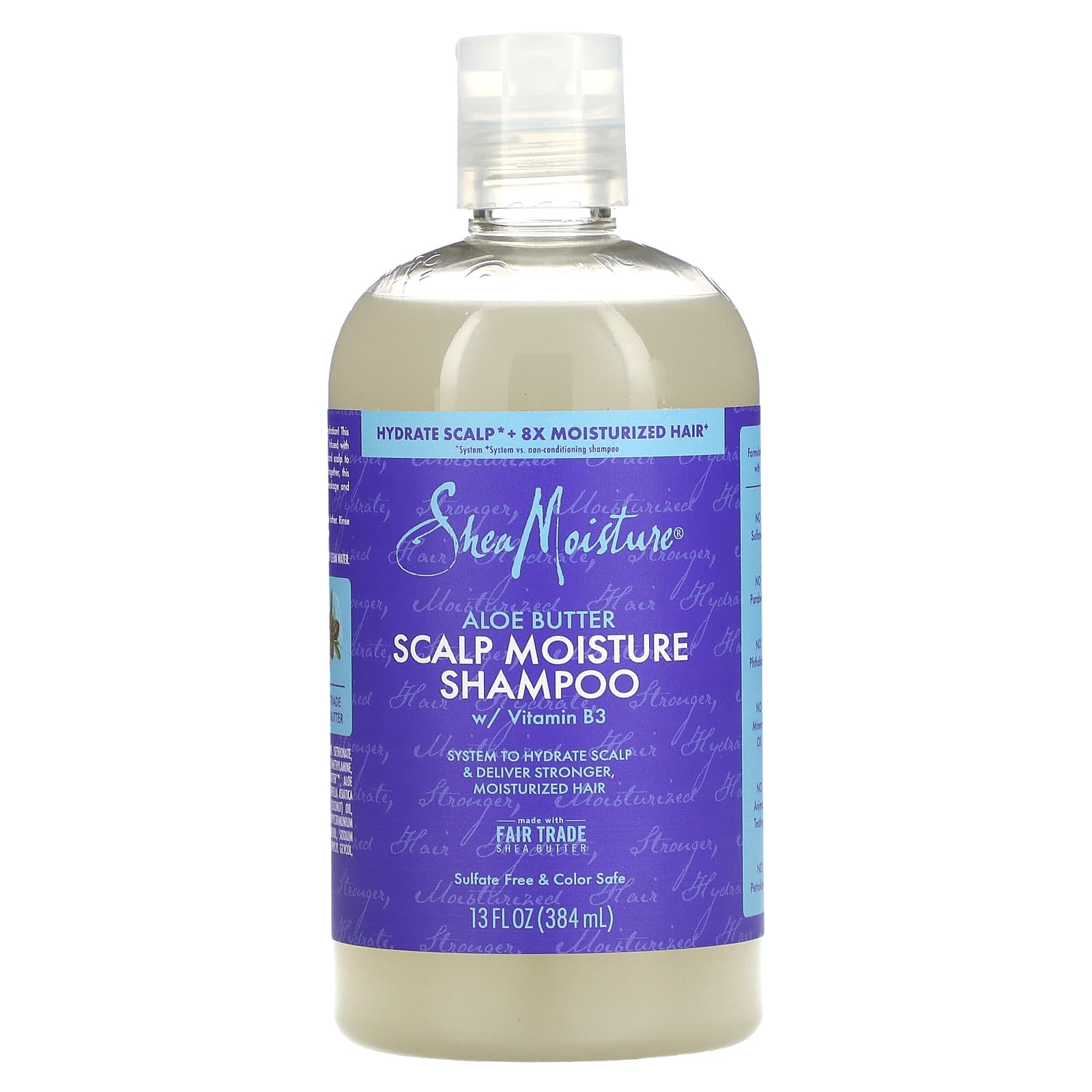 SheaMoisture, Scalp Moisture Shampoo, Aloe Butter, 13 fl oz (384 ml) - Image 1