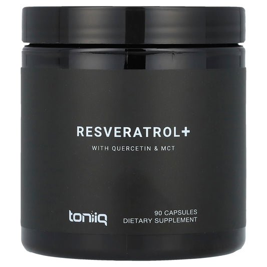 Toniiq, Resveratrol+, With Quercetin & MCT, 90 Capsules - Image 1