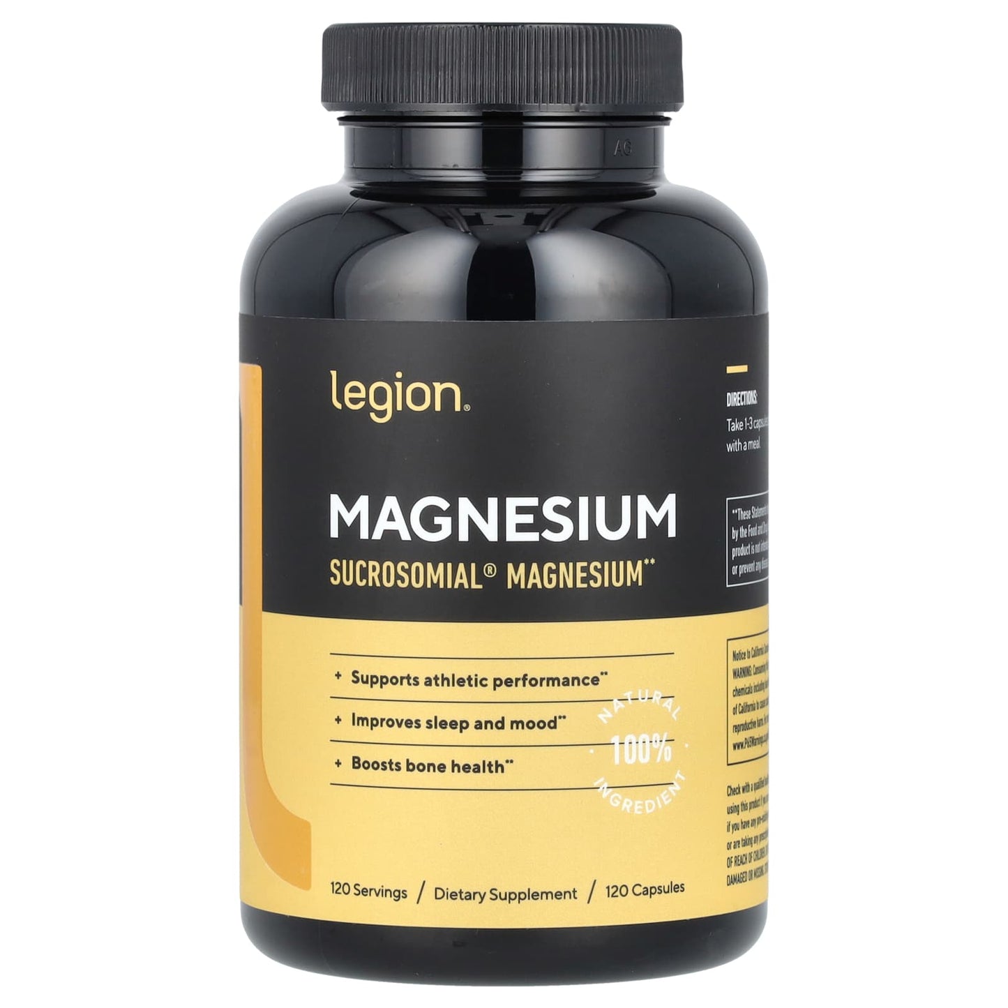 Legion Athletics, Magnesium, 120 Capsules - Image 1