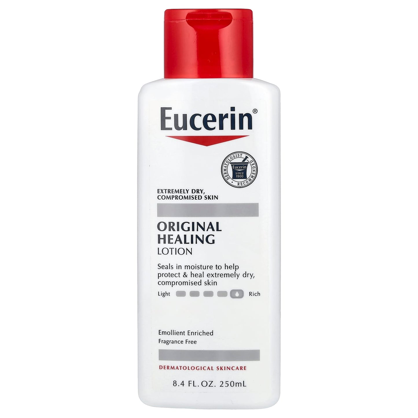 Eucerin Original Healing Lotion Fragrance Free, 8.4 fl oz - Image 1