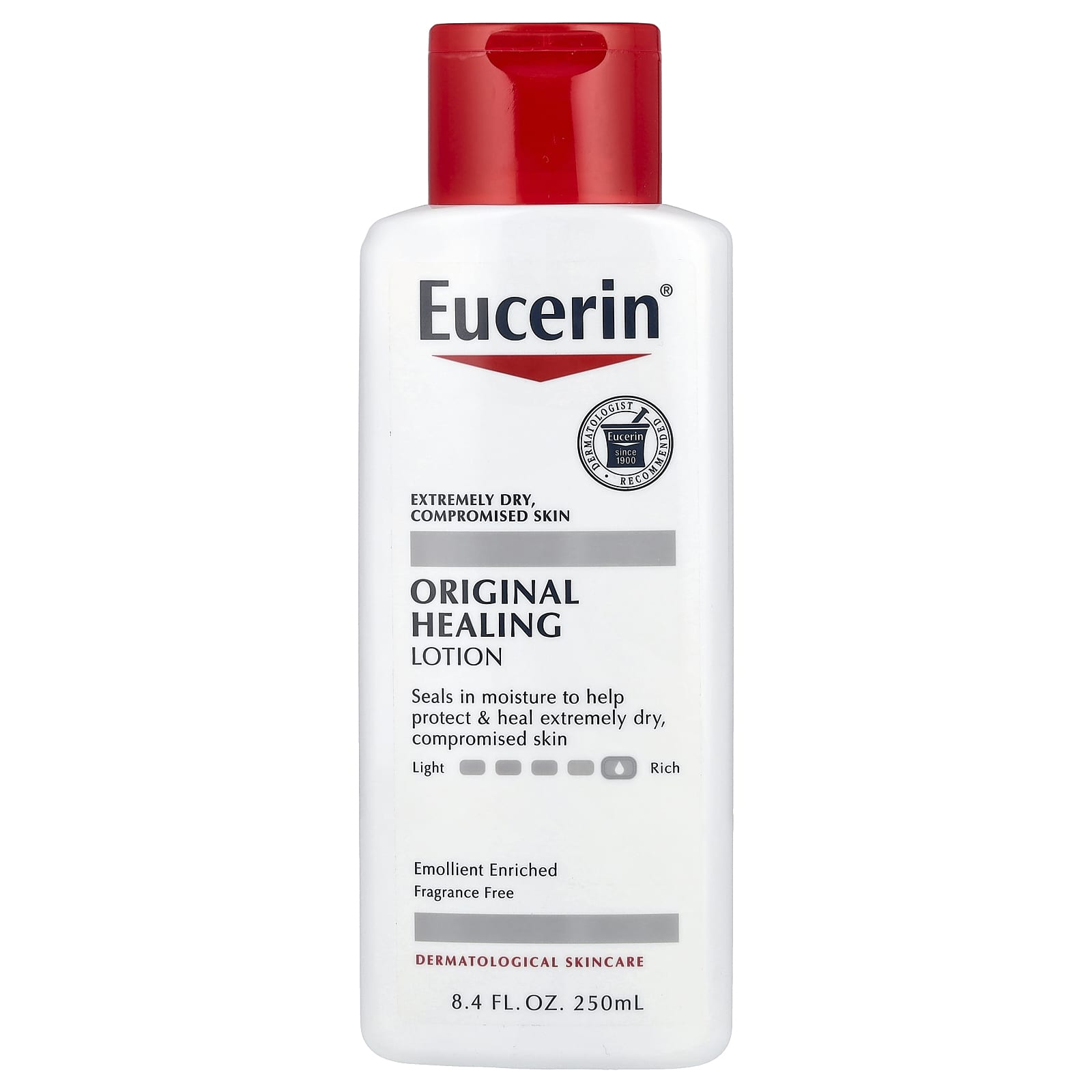 Eucerin Original Healing Lotion Fragrance Free, 8.4 fl oz - Image 1
