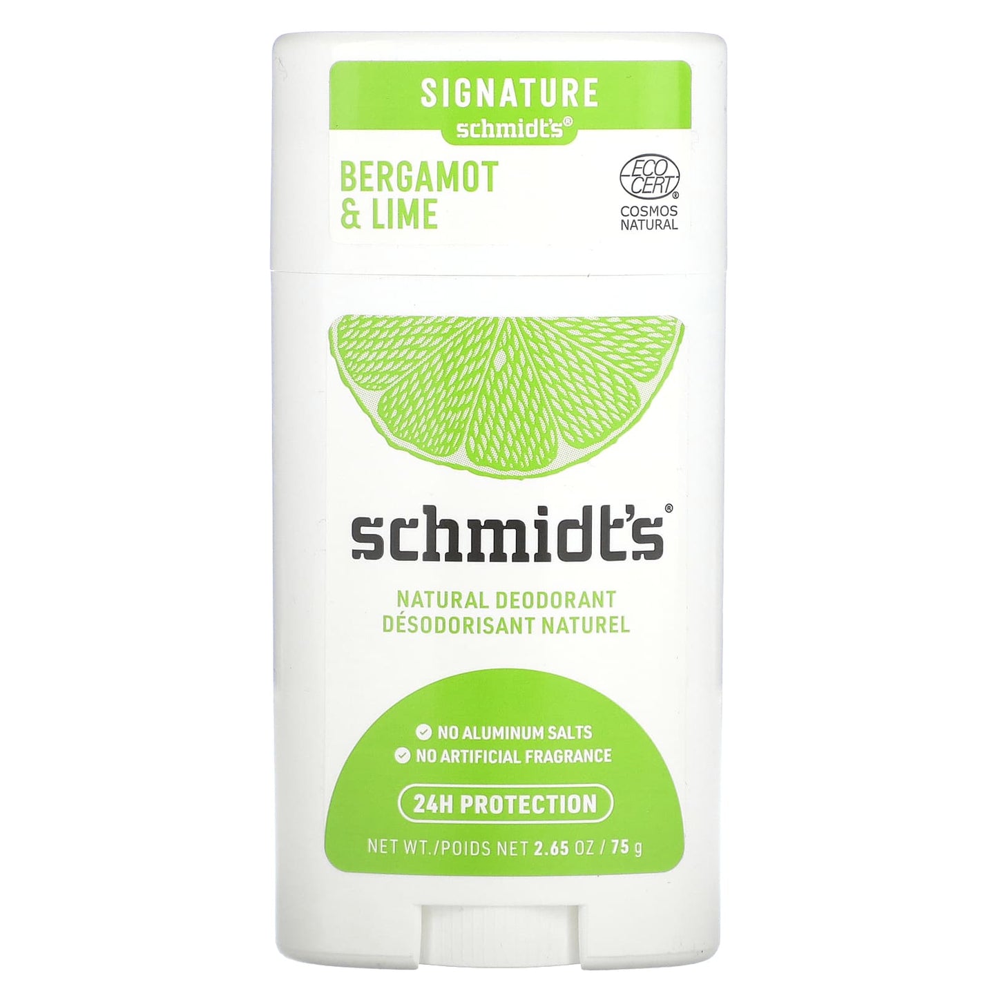 Schmidt's, Natural Deodorant, Bergamot & Lime, 2.65 oz (75 g) - Image 1