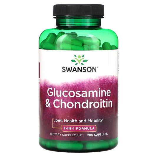 Swanson, Glucosamine & Chondroitin, 200 Capsules - Image 1