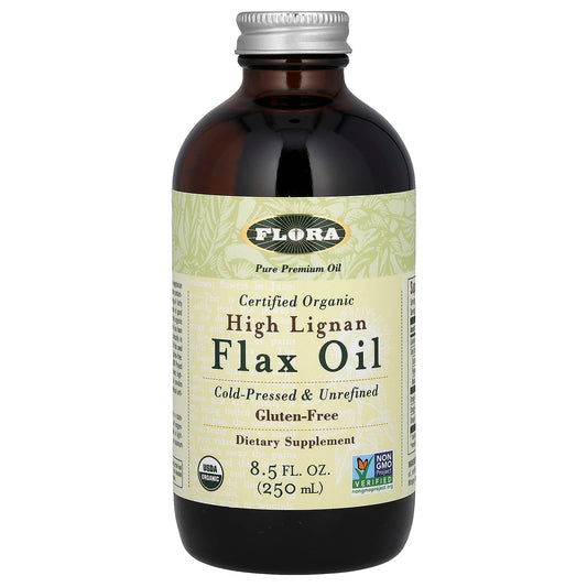 Certified Organic High Lignan Flax Oil for Omega-Rich Nutrition - Image 1