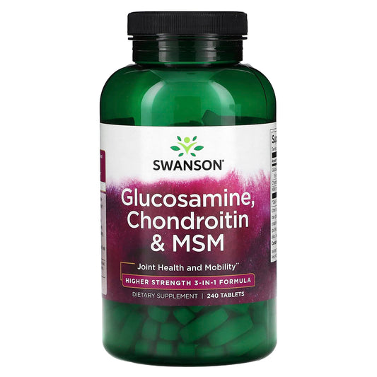 Swanson, Glucosamine, Chondroitin & MSM, 240 Tablets - Image 1