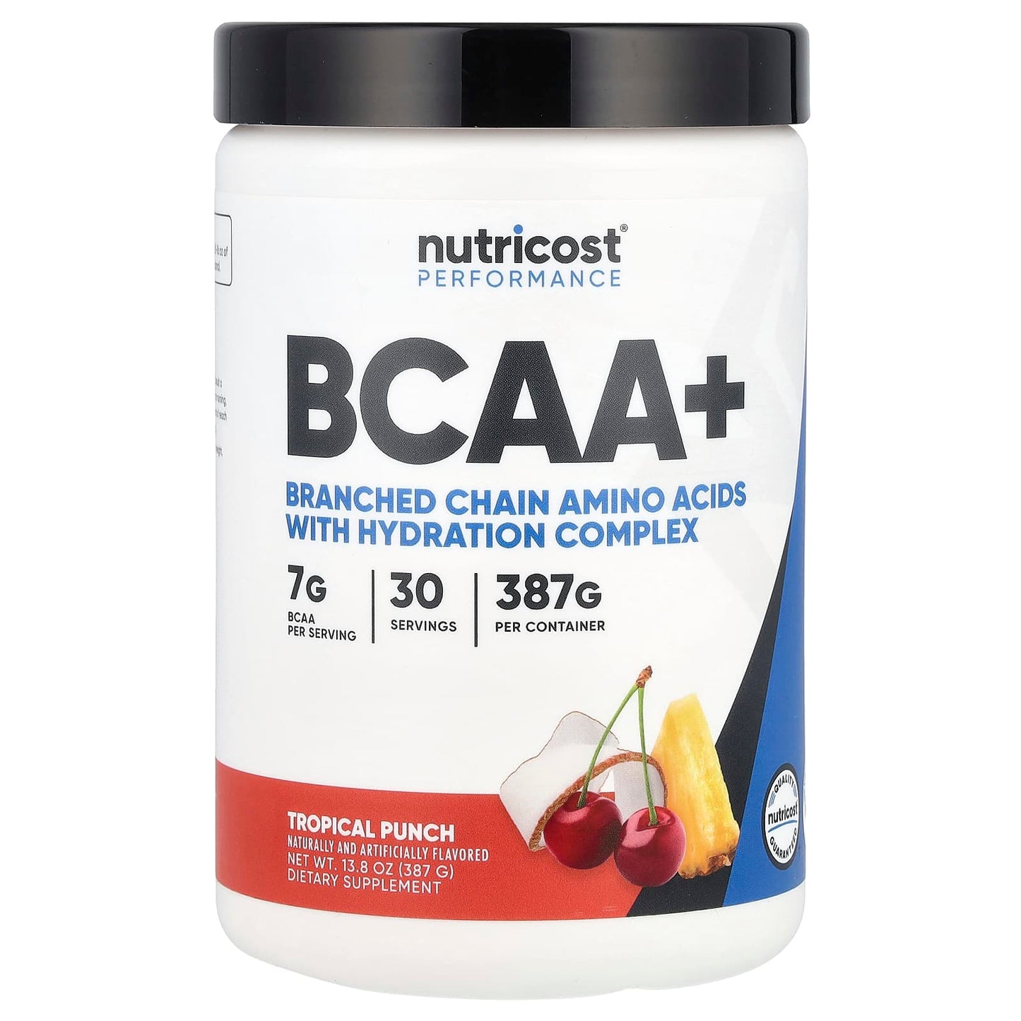 Nutricost, Performance, BCAA+, Tropical Punch, 13.8 oz (387 g) - Image 1