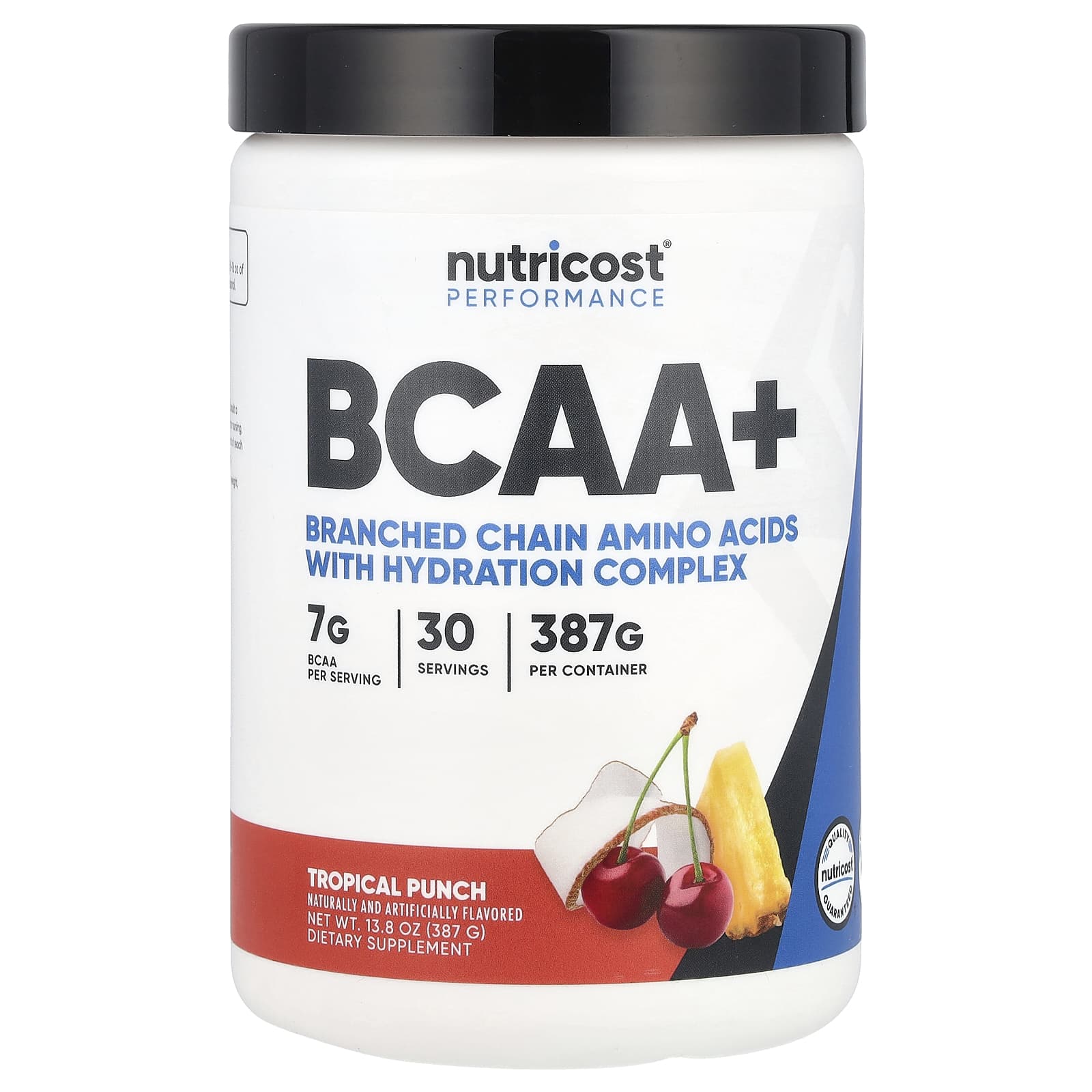 Nutricost, Performance, BCAA+, Tropical Punch, 13.8 oz (387 g) - Image 1