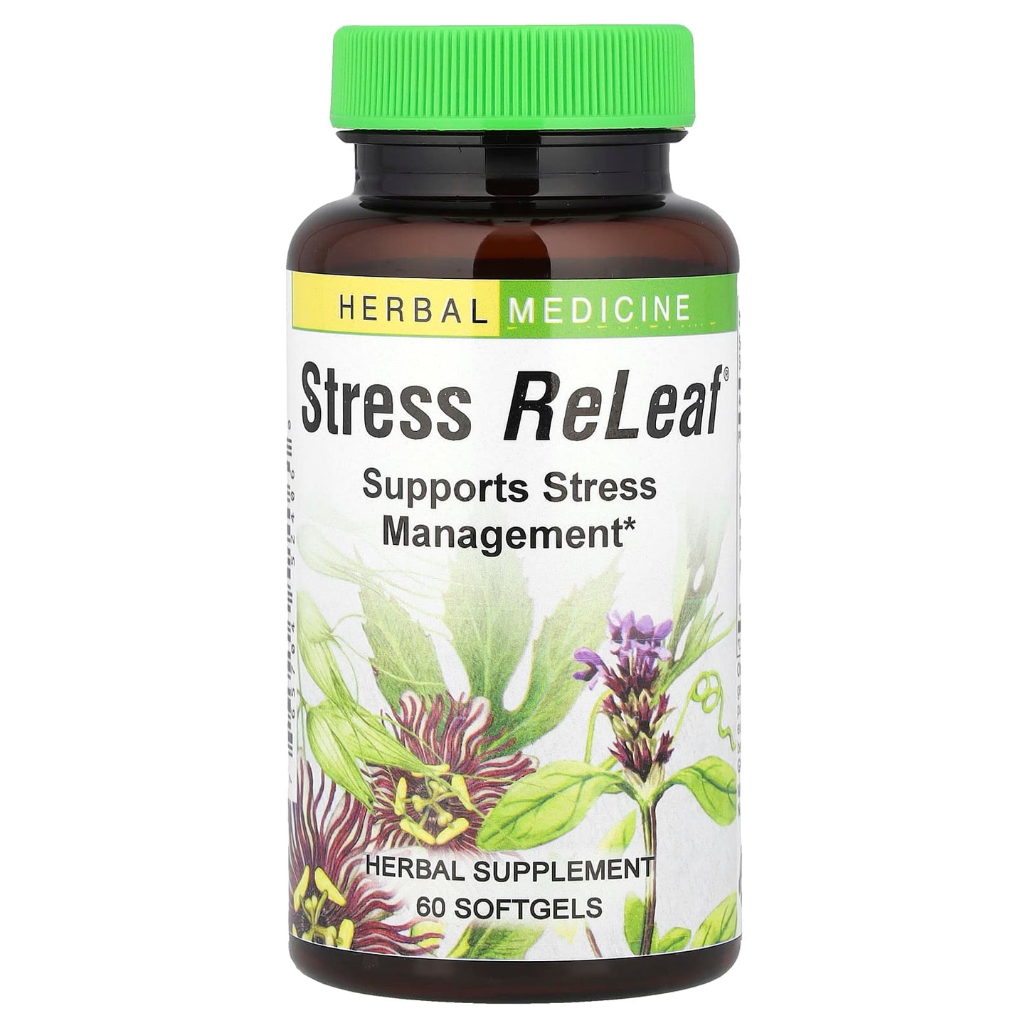Herbal Stress Relief Supplement by Herbs Etc. - 60 Softgels - Image 1