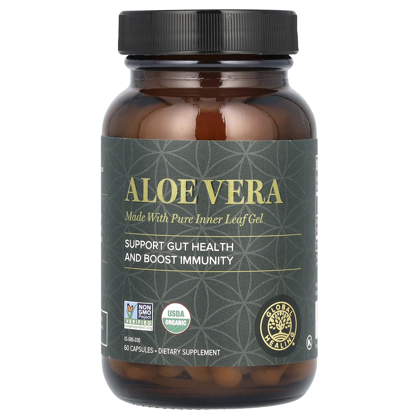 Boost Immunity with USDA Organic Aloe Vera Capsules - 60 Count - Image 1