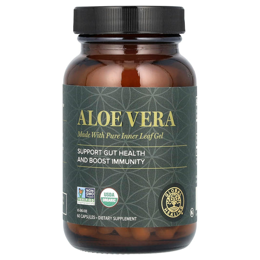 Boost Immunity with USDA Organic Aloe Vera Capsules - 60 Count - Image 1