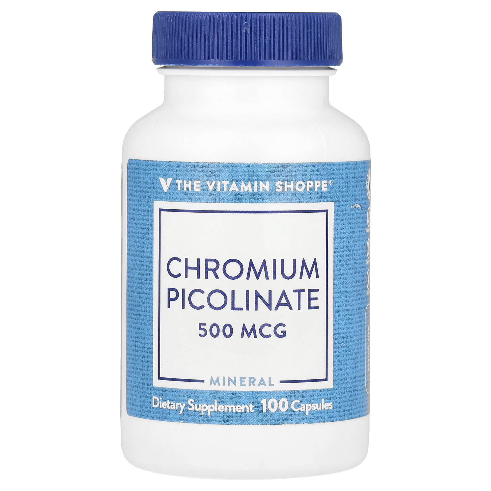 The Vitamin Shoppe, Chromium Picolinate, 500 mcg, 100 Capsules - Image 1