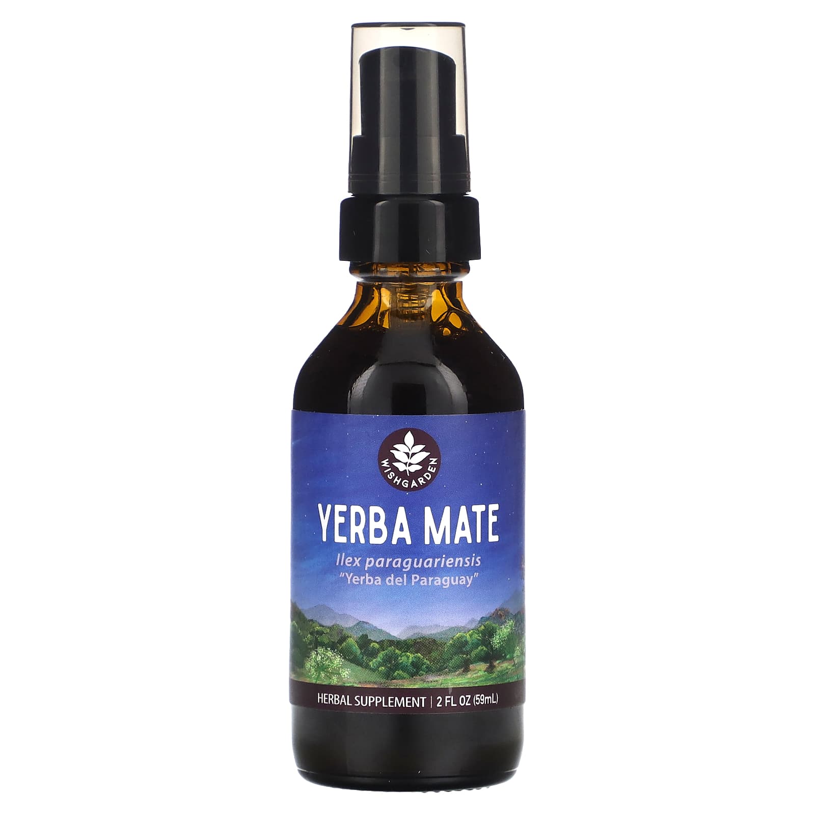 WishGarden Herbs, Yerba Mate, 2 fl oz (59 ml) - Image 1