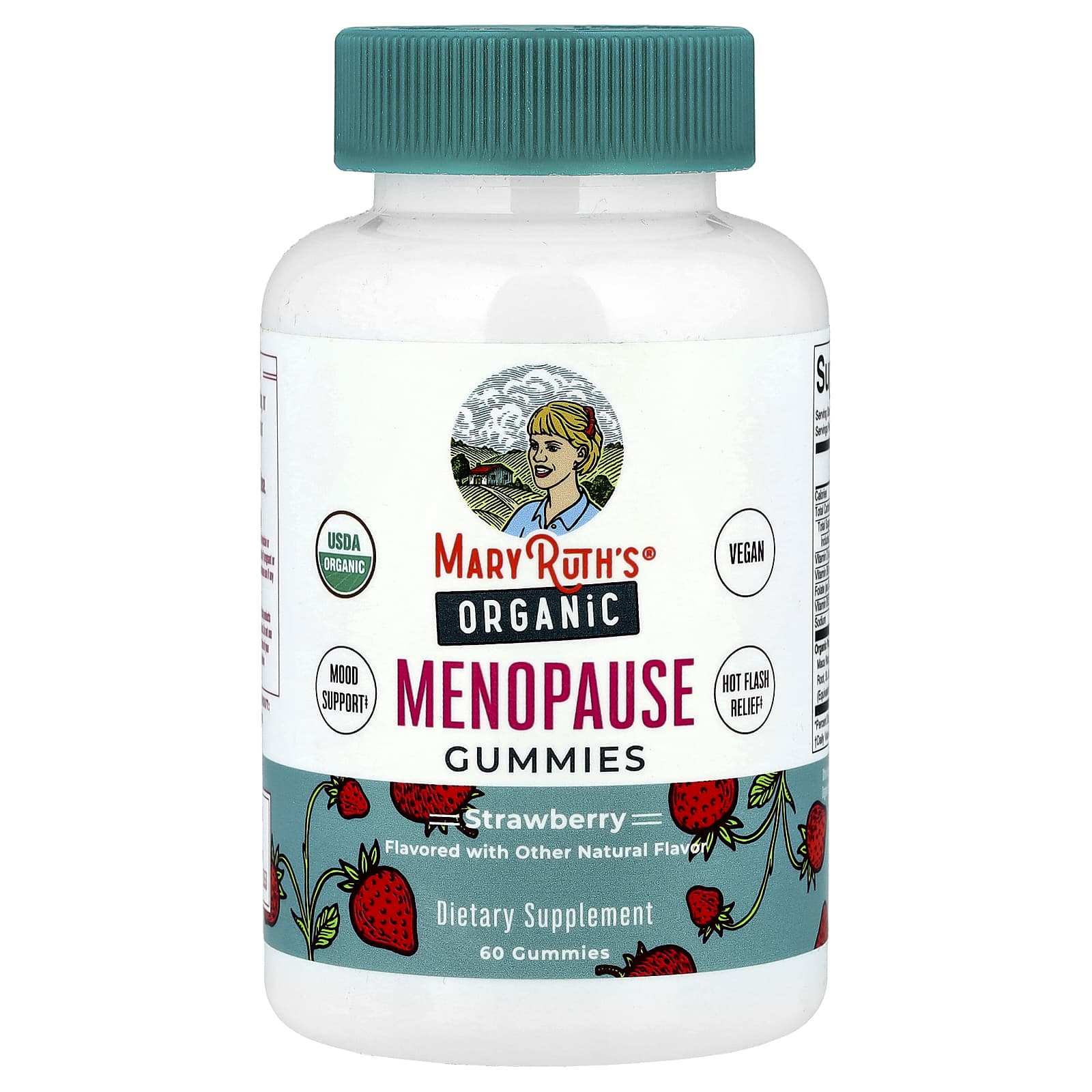 MaryRuth's, Organic Menopause Gummies, Strawberry, 60 Gummies - Image 1