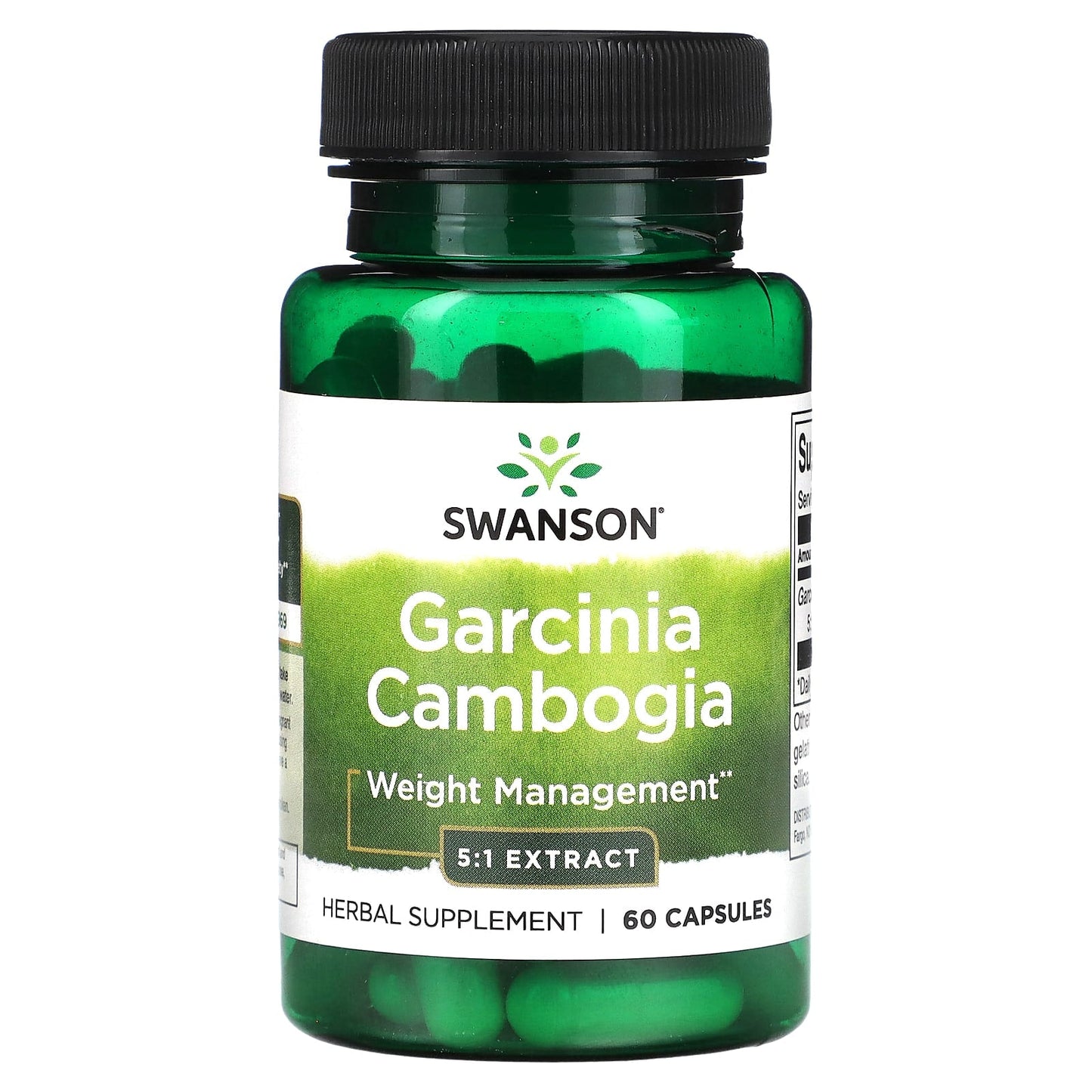Swanson, Garcinia Cambogia 5:1 Extract, 60 Capsules (80 mg per Capsule) - Image 1