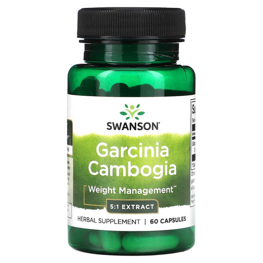 Swanson, Garcinia Cambogia 5:1 Extract, 60 Capsules (80 mg per Capsule) - Image 1