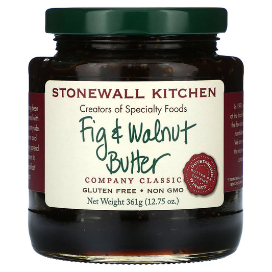 Stonewall Kitchen, Fig & Walnut Butter, 12.75 oz (361 g) - Image 1