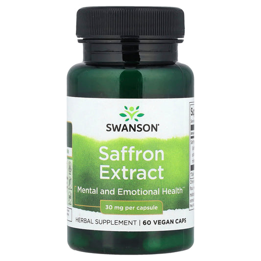 Swanson, Saffron Extract, 30 mg, 60 Vegan Caps - Image 1