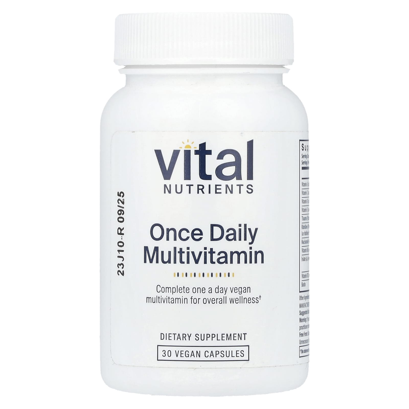 Vital Nutrients, Once Daily Multivitamin, 30 Vegan Capsules - Image 1