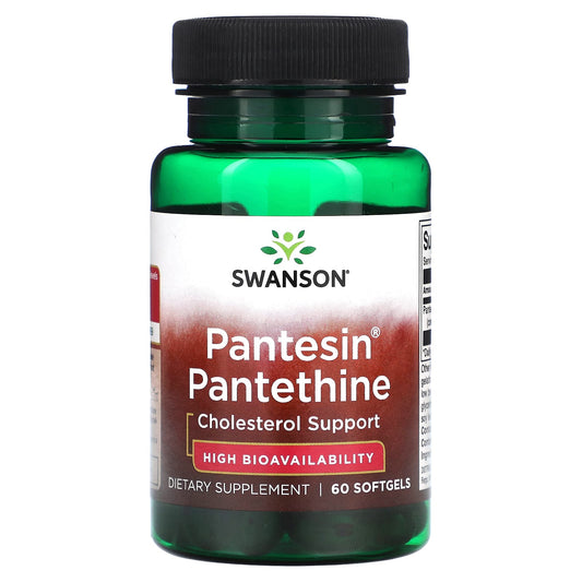 Swanson, Pantesin Pantethine, 60 Softgels (300 mg per Softgel) - Image 1