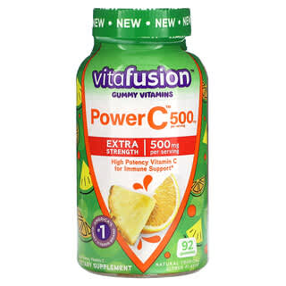 VitaFusion Power C Gummies - Tropical Citrus, 92 Gummies, Extra Strength, 125mg