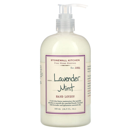 Stonewall Kitchen, Hand Lotion, Lavender Mint, 16.9 fl oz (500 ml) - Image 1
