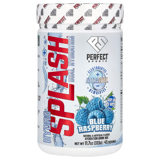 PERFECT Sports, Hydro Splash, Dual Hydration, Blue Raspberry, 11.7 oz (333 g) - Image 1