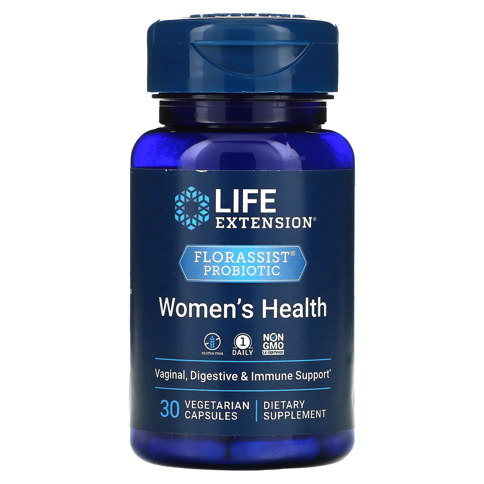 Life Extension, FLORASSIST Probiotic, Women's Health, 30 Vegetarian Capsules - Image 1