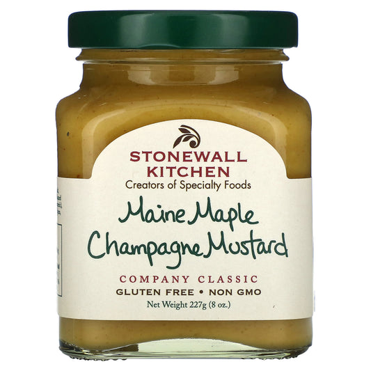 Stonewall Kitchen, Maine Maple Champagne Mustard, 8 oz (227 g) - Image 1
