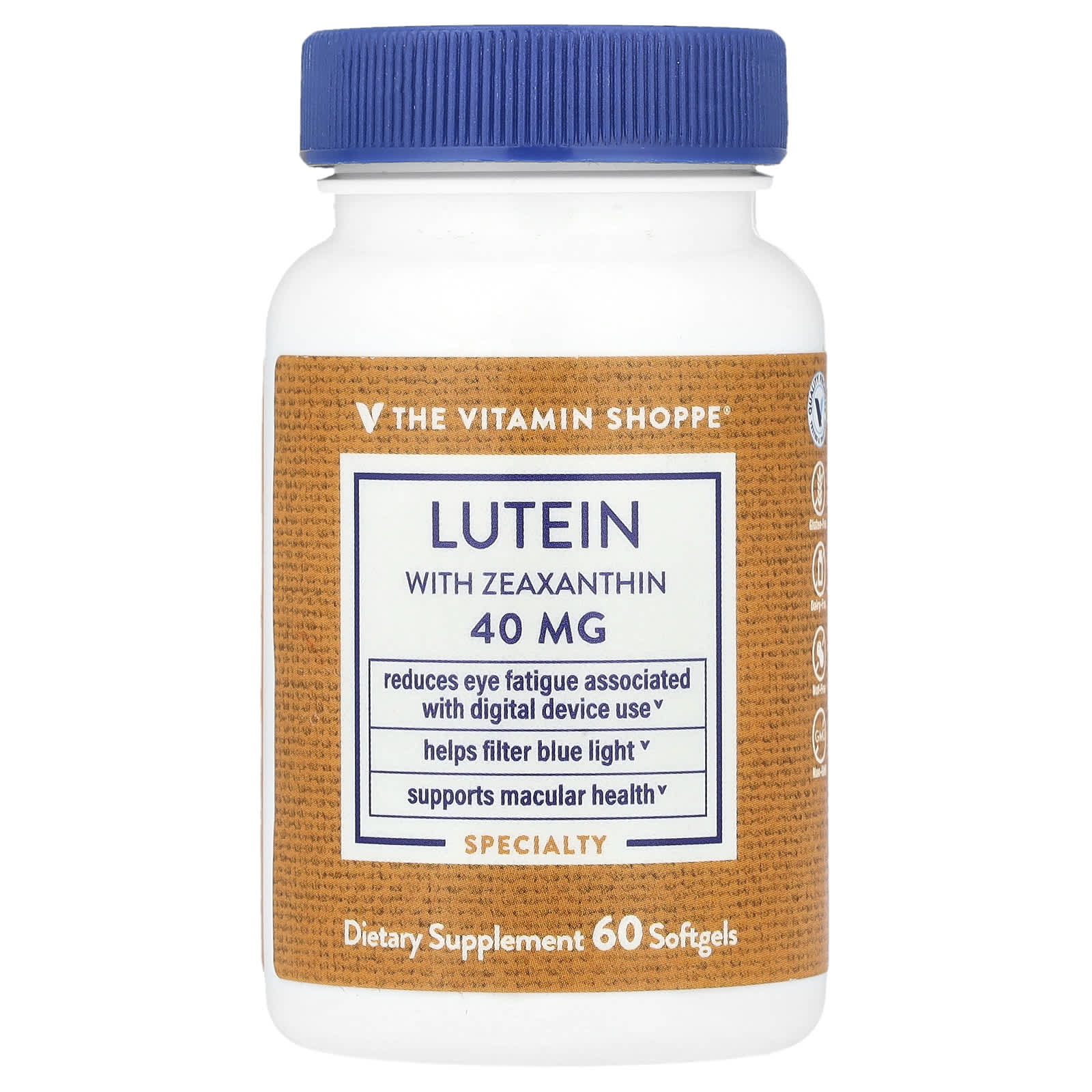 The Vitamin Shoppe, Lutein with Zeaxanthin, 60 Softgels - Image 1