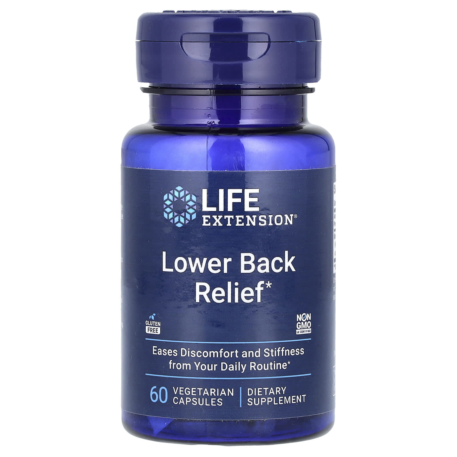 Life Extension, Lower Back Relief , 60 Vegetarian Capsules - Image 1