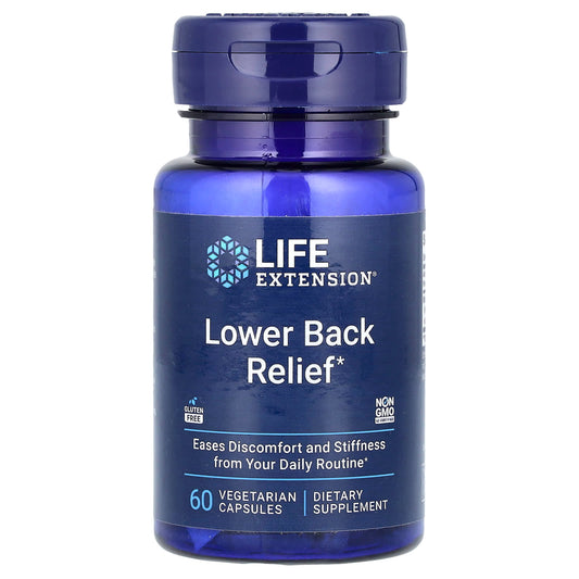 Life Extension, Lower Back Relief , 60 Vegetarian Capsules - Image 1
