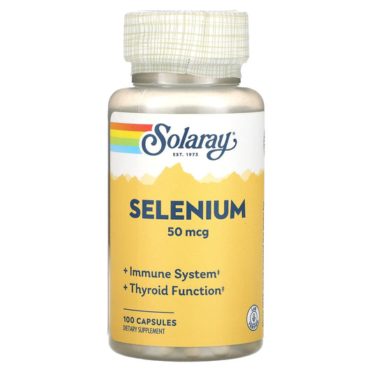 Solaray, Selenium, 50 mcg , 100 Capsules - Image 1